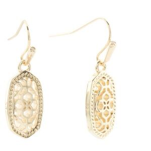 Kendra Scott Gold Filigree Lee Earrings